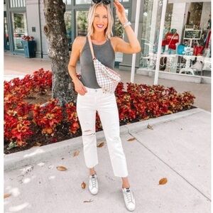 Levi’s Button-fly NWT High Rise Distressed Raw Bottom Hem White Cotton 29